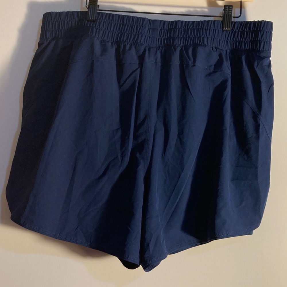 Avia Women's Athletic Shorts in Navy Blue - Picture 3 of 4